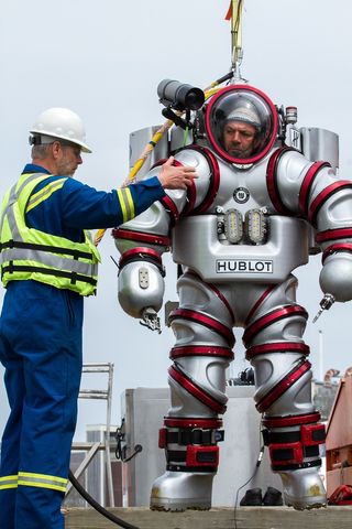 Theotokis Theodoulou is the first researcher on the team certified to use the Exosuit.