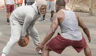 Uncle Drew Kyrie Irving Drew prepares to play a youngster