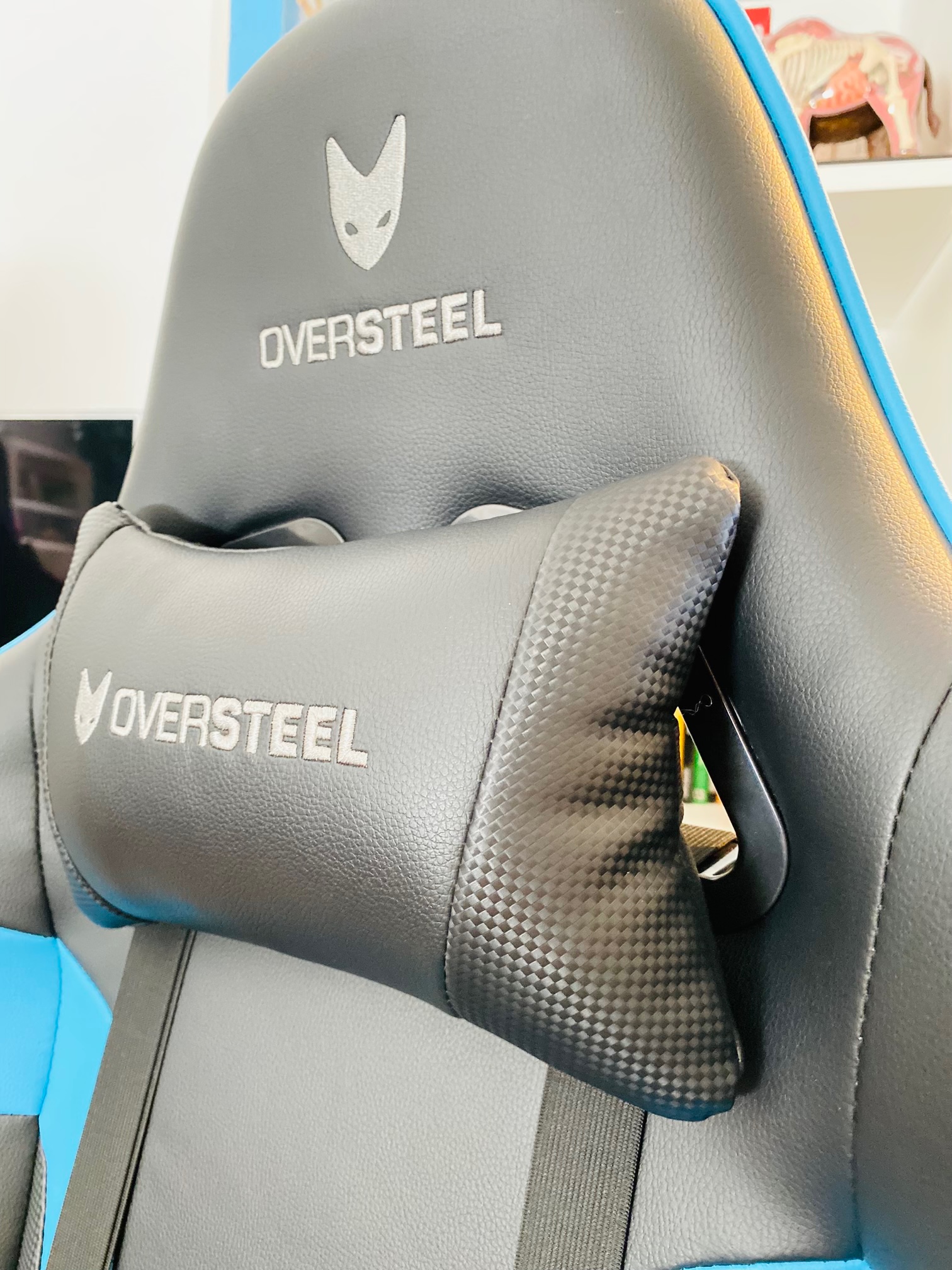 Oversteel Ultimet - Dettaglio logo e cuscino