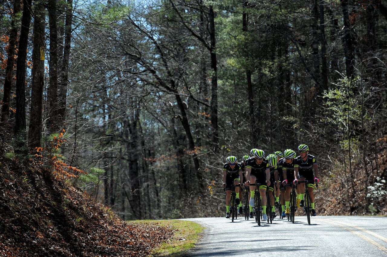 The team trains in and around Greenville, South Carolina.
