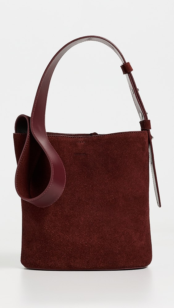 The Paula Tote - Red Berry Suede