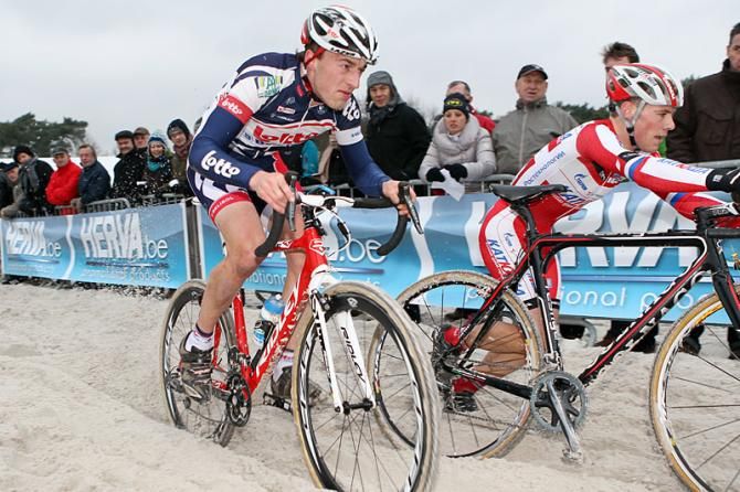 Two ProTour riders in the san