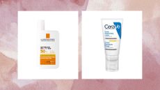 Collage of two of the best sunscreens for sensitive skin featured in this guide from La Roche-Posay and CeraVe