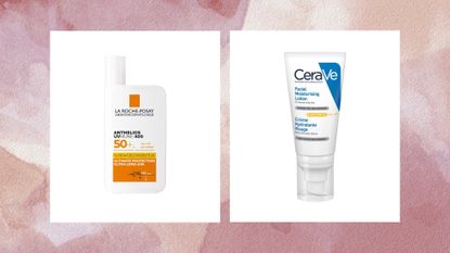 Collage of two of the best sunscreens for sensitive skin featured in this guide from La Roche-Posay and CeraVe