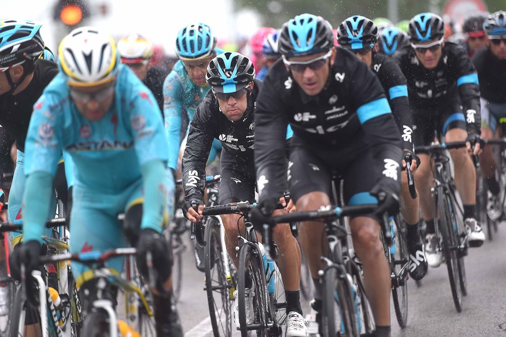Richie Porte in the peloton.