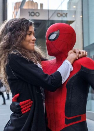 Zendaya and Tom Holland in Spider-Man: Far From Home.