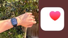Grace Walsh wearing Apple Watch Series 11 with Apple Health app logo connectivity