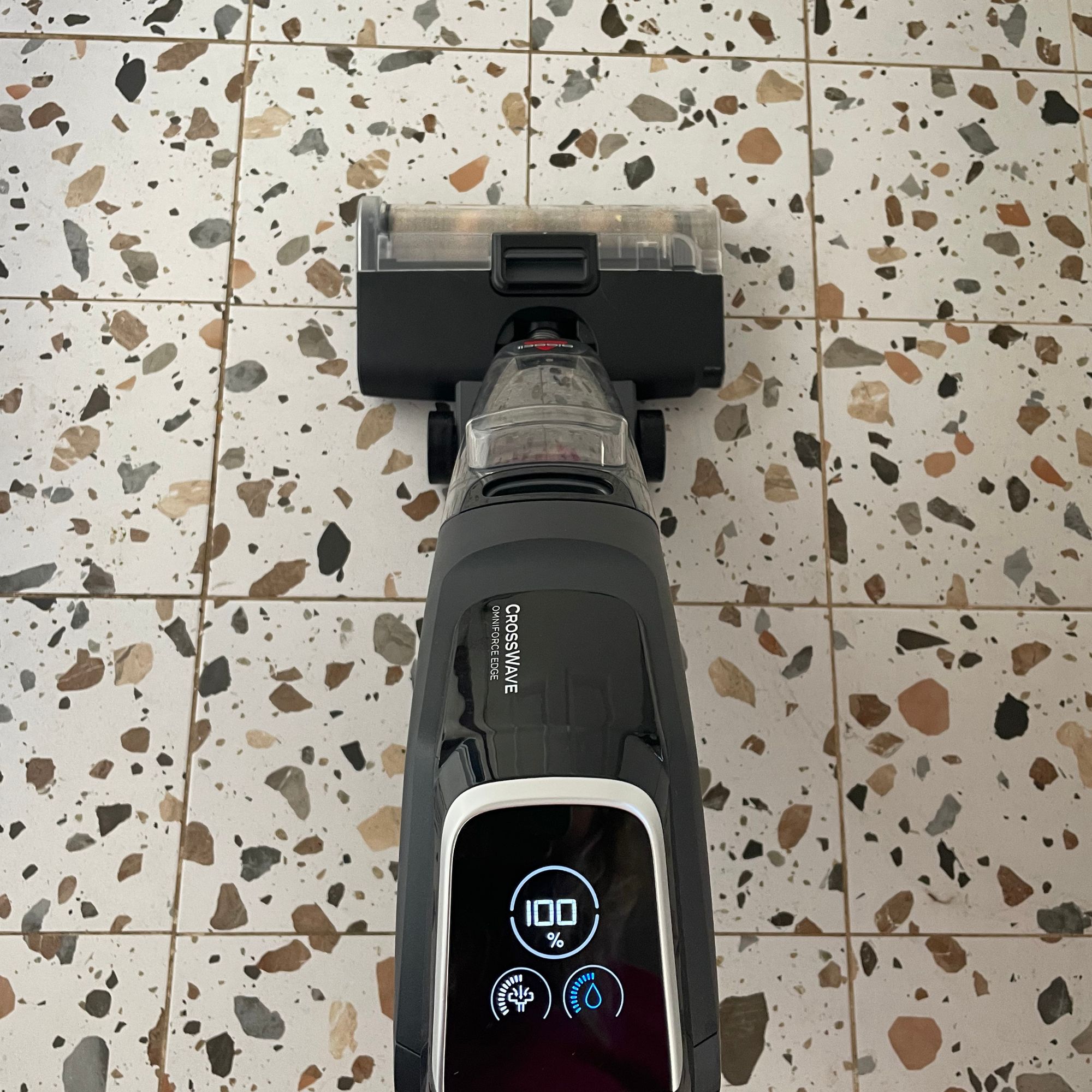 Using the Bissell Crosswave Omniforce Edge on terrazzo tiles