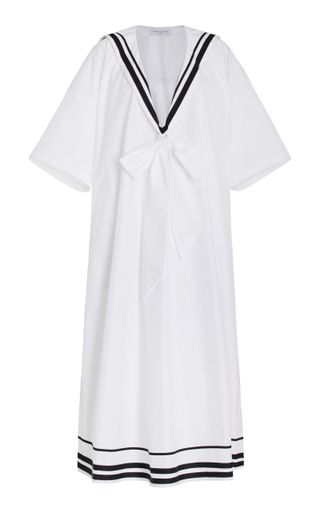 Exclusive Coco Tie-Front Cotton Sailor Dress