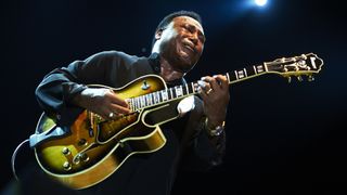 VALENCIA, SPAIN - JULY 11: George Benson performs in concert during the Feria de Julio Music Festival on July 11, 2012 in Valencia, Spain. 