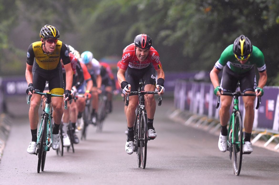 Pascal Eenkhoorn (LottoNL-Jumbo) and Maxime Monfort (Lotto Soudal)