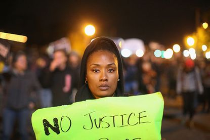 Photos: The first night of 'Ferguson October' protests