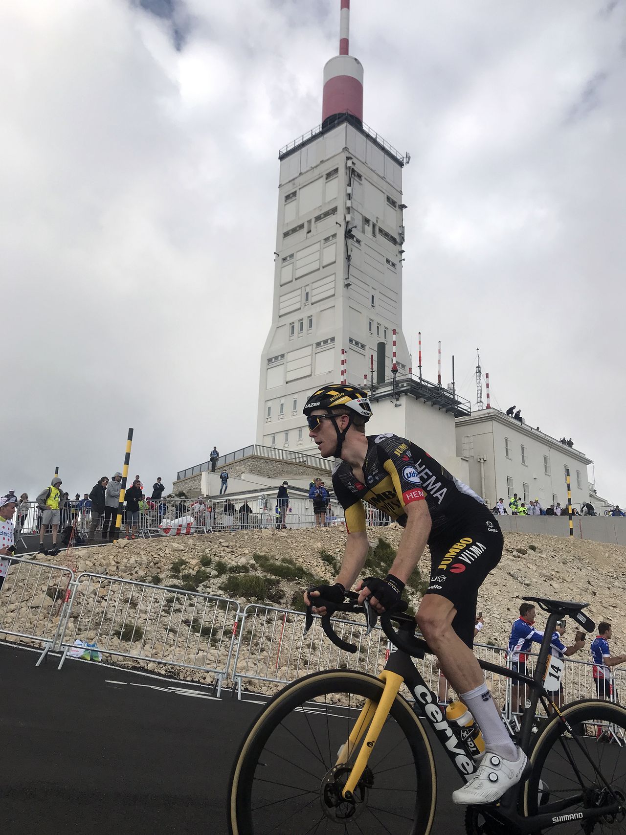 Steven Kruijswijk on Mont Ventoux