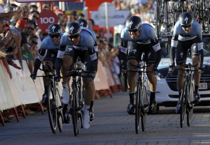 Omega Pharma-Quickstep set the fastest time mid-way