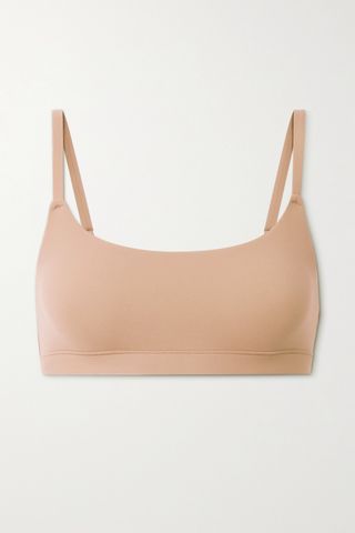 Fits Everybody Scoop Neck Bralette - Clay