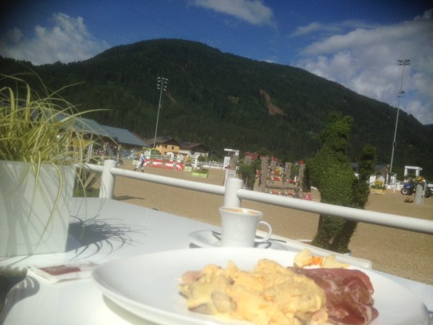 My made to order breakfast with a view