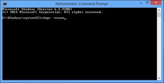 Type slmgr -rearm at the command prompt