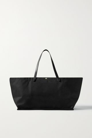 Idaho Xl Leather-Trimmed Cotton-Twill Tote