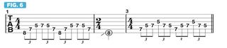 GWM532 Playing 7th-chord arpeggios in four-note sequences