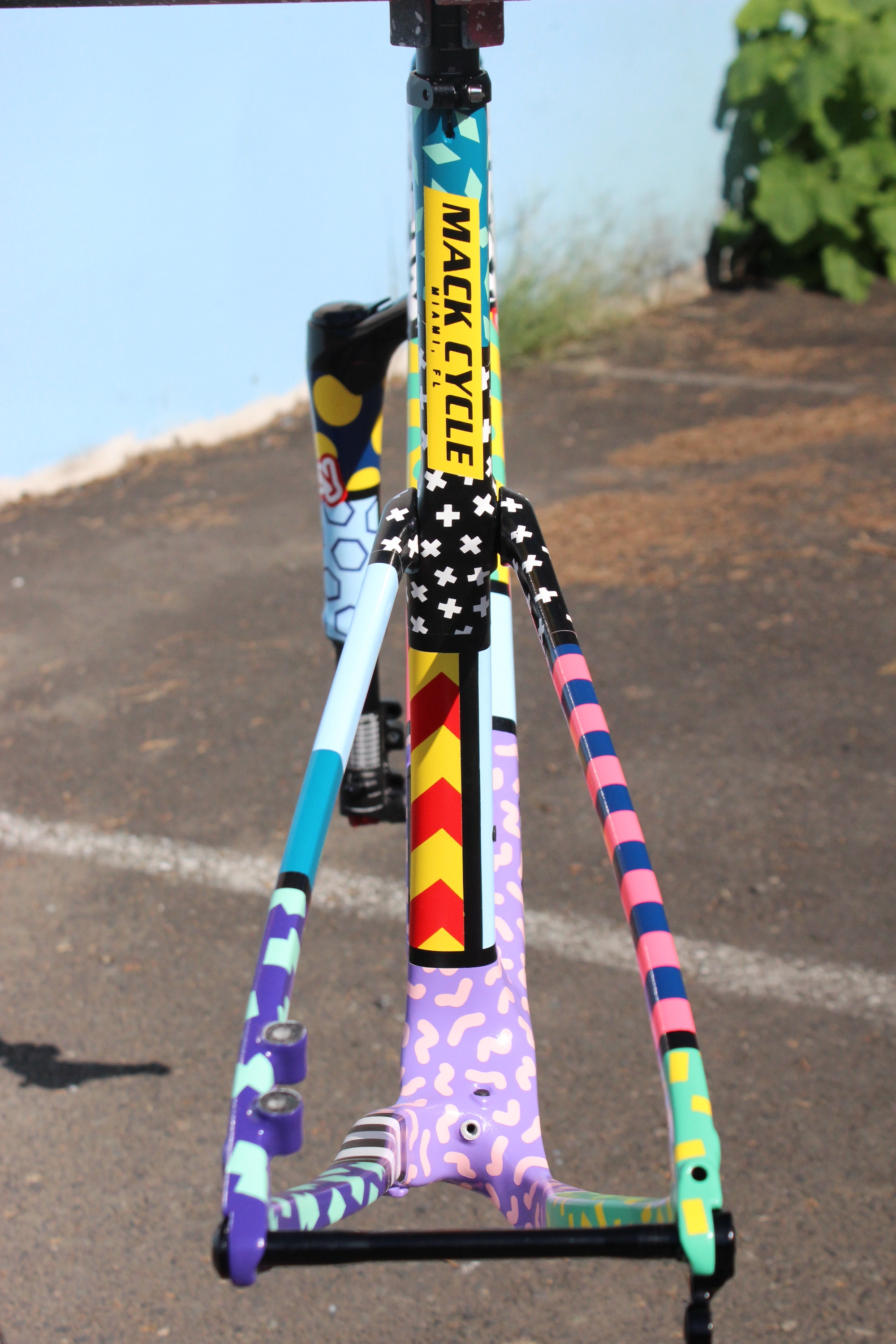 Rane Roatta's Cannondale Topstone LEfty painted by Dr Curtis Bullock