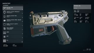 In-game screenshot of Starfield's Refined Eon pistol