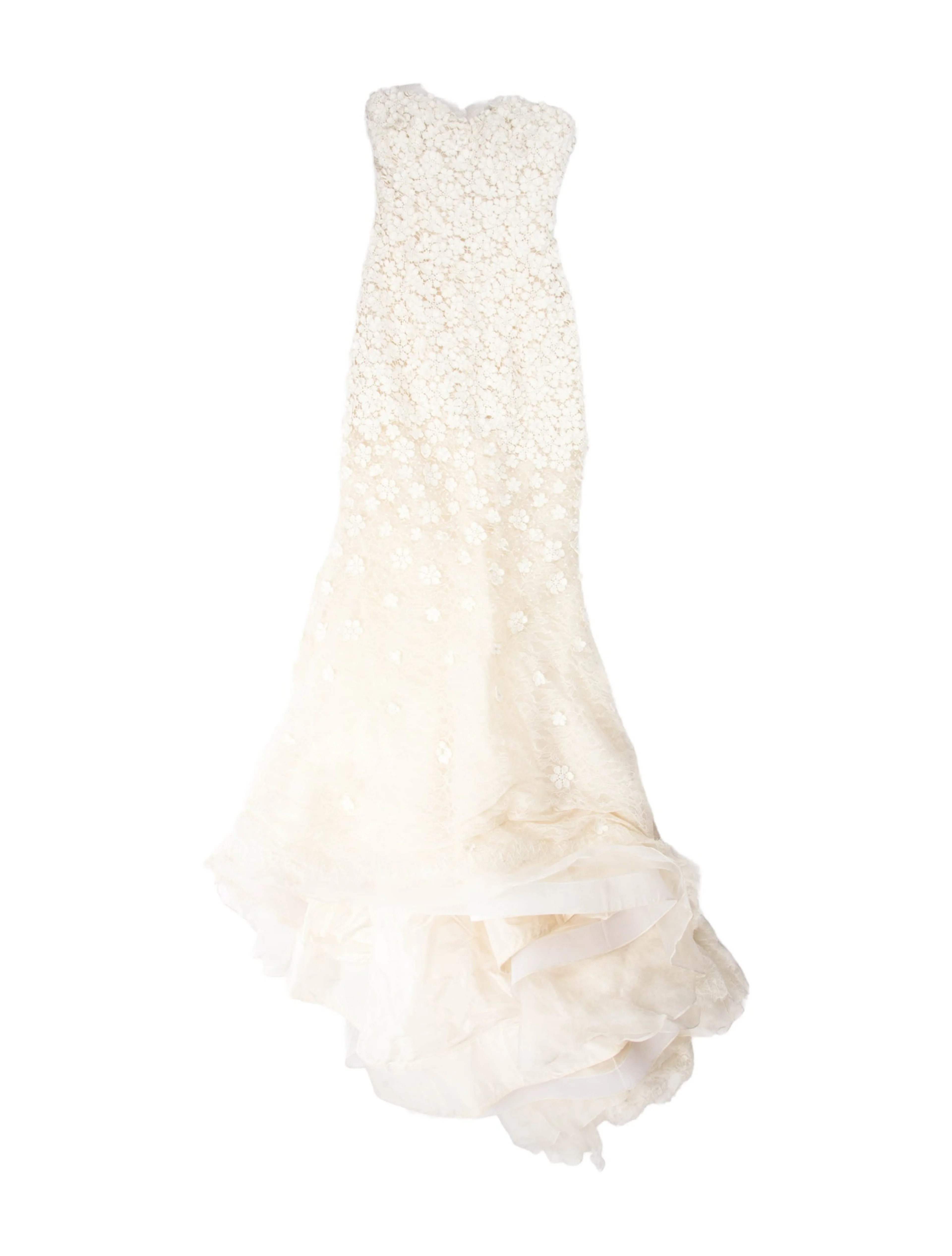 Oscar De La Renta, Strapless Long Dress