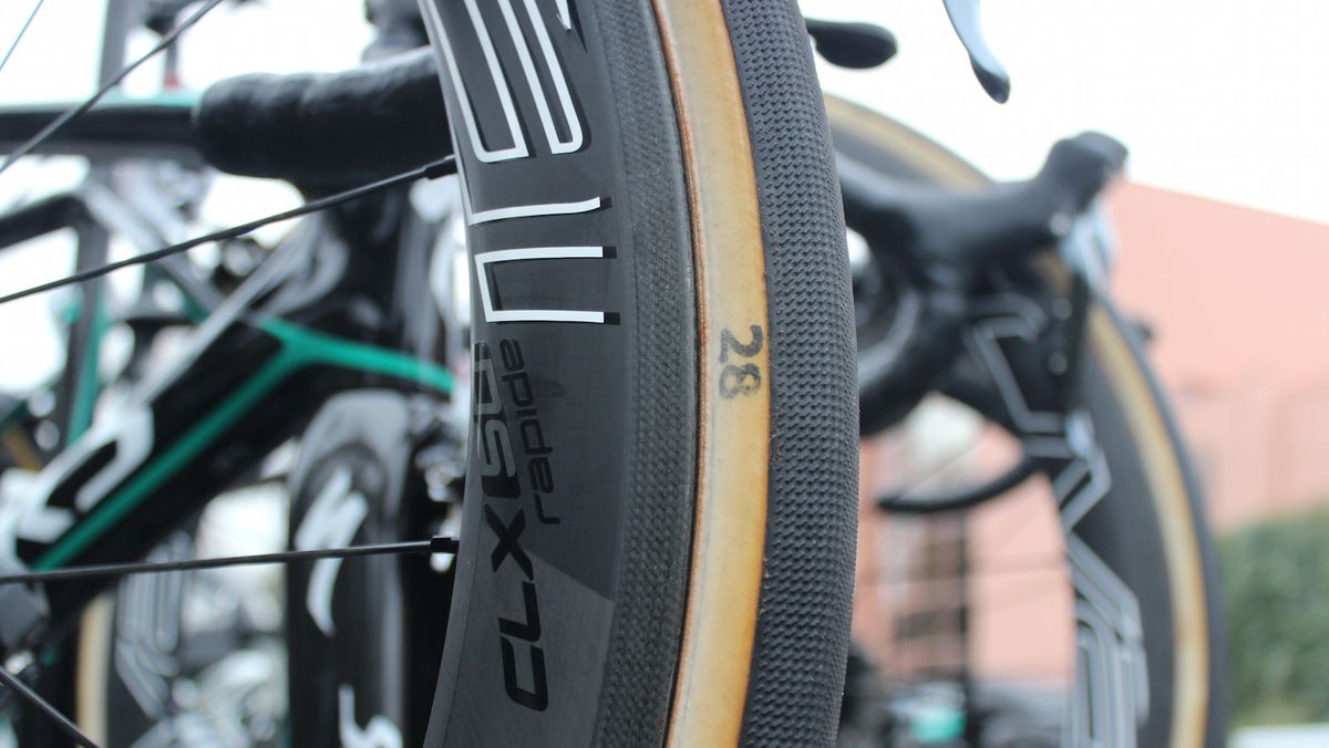 Several riders rode 28mm tyres, but the consensus was 25mm