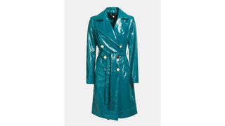 best belted winter coats: Guess Marciano Vinyl Trench