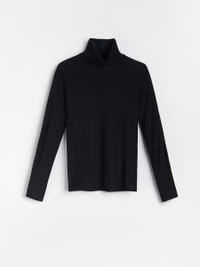 Roll neck jumper | Reserved | £19.99
This simple black roll neck jumper will add a classic sense of style to any look. 