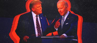 President Trump and Joe Biden.