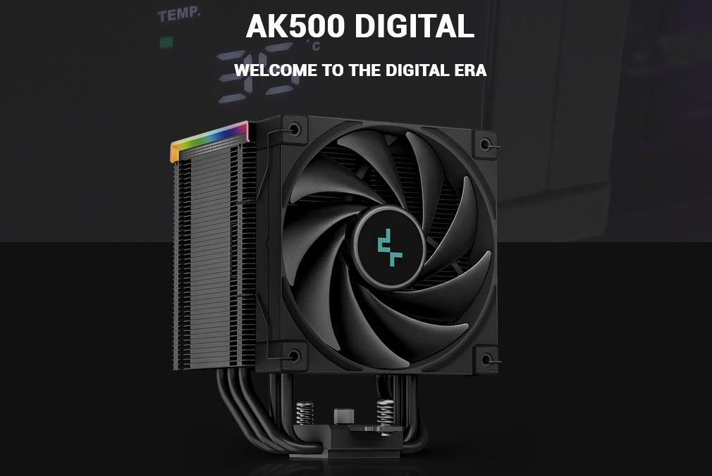 DeepCool CPU air coolers with digital displays