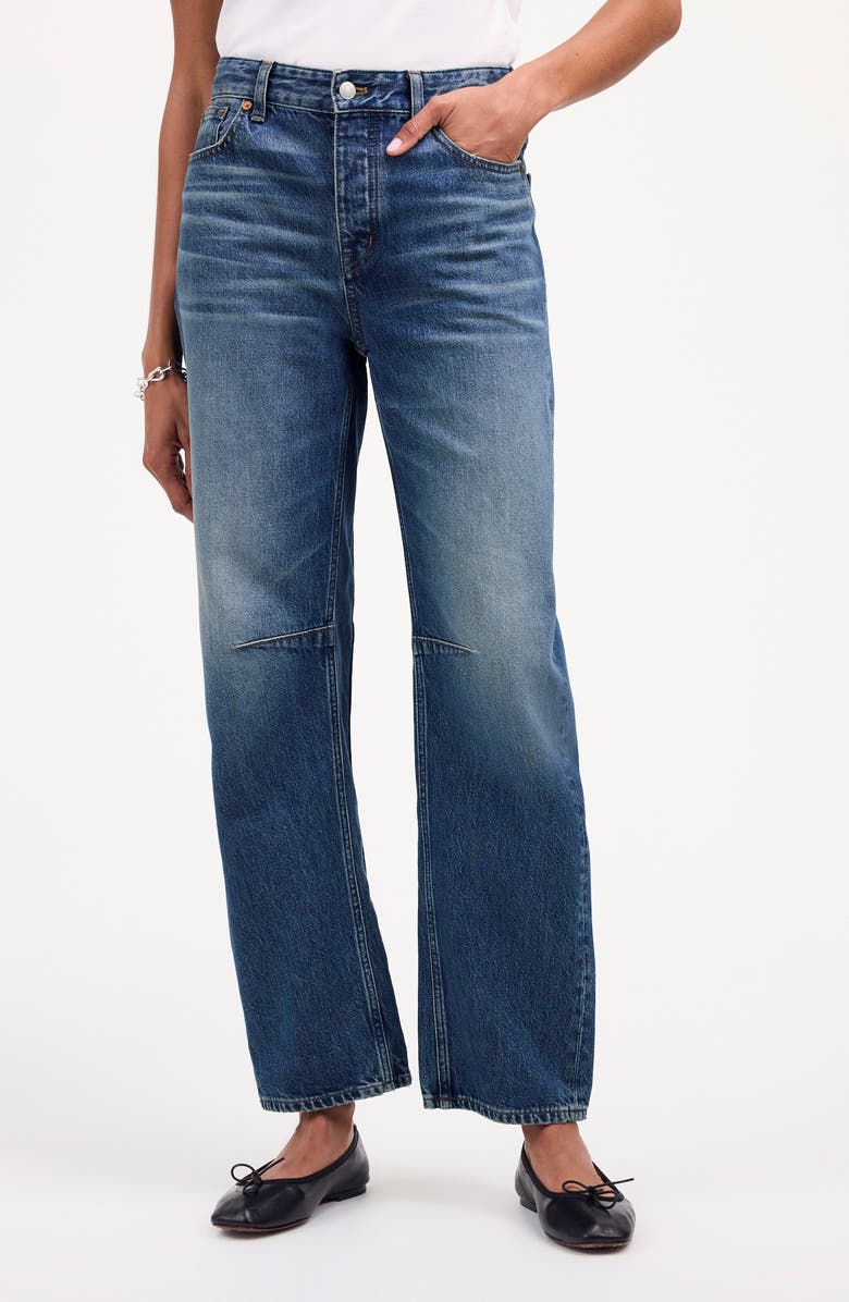 Darted Barrel Leg Jeans