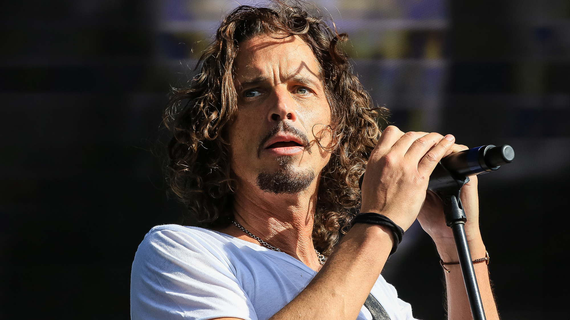 Chris Cornell of Soundgarden performs on stage at Hyde Park on July 4, 2014 in London, England. 