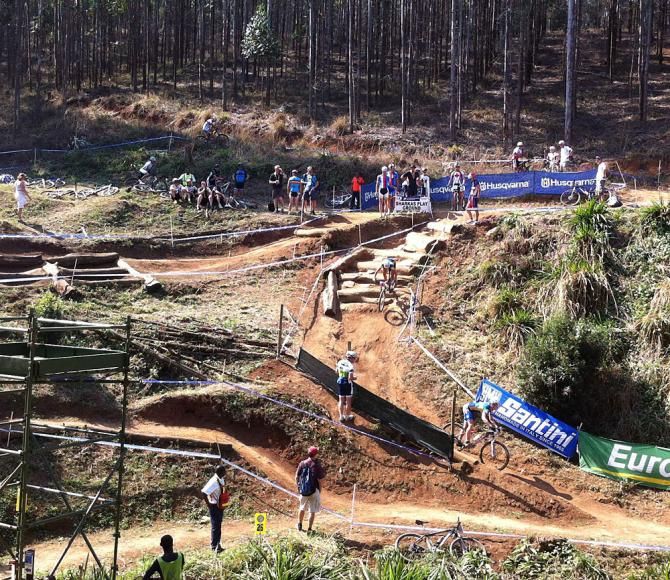Racers practice at Sharka's playground