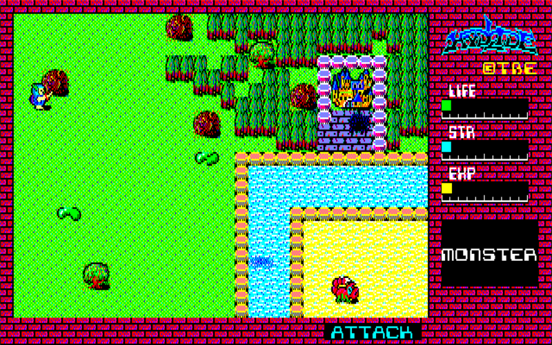 Hydlide, a classic PC JRPG