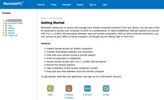 RemotePC’s knowledge base section