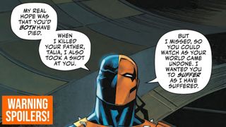 The fake Deathstroke reveals themselves in Robin #14