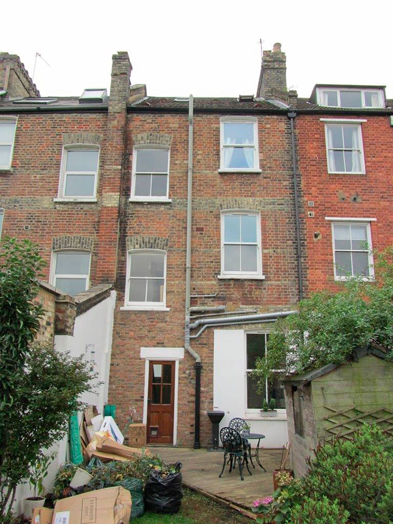 before picture of terrace house before extension