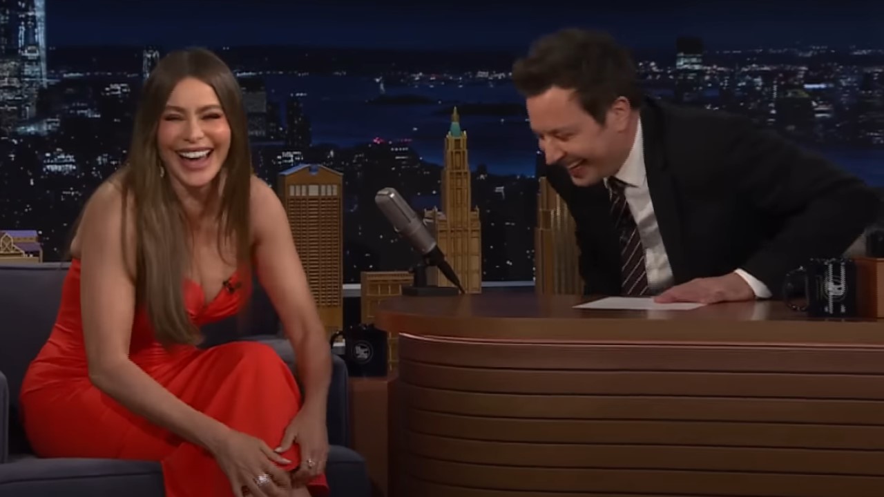 Sofia Vergara on The Tonight Show starring Jimmy Fallon.
