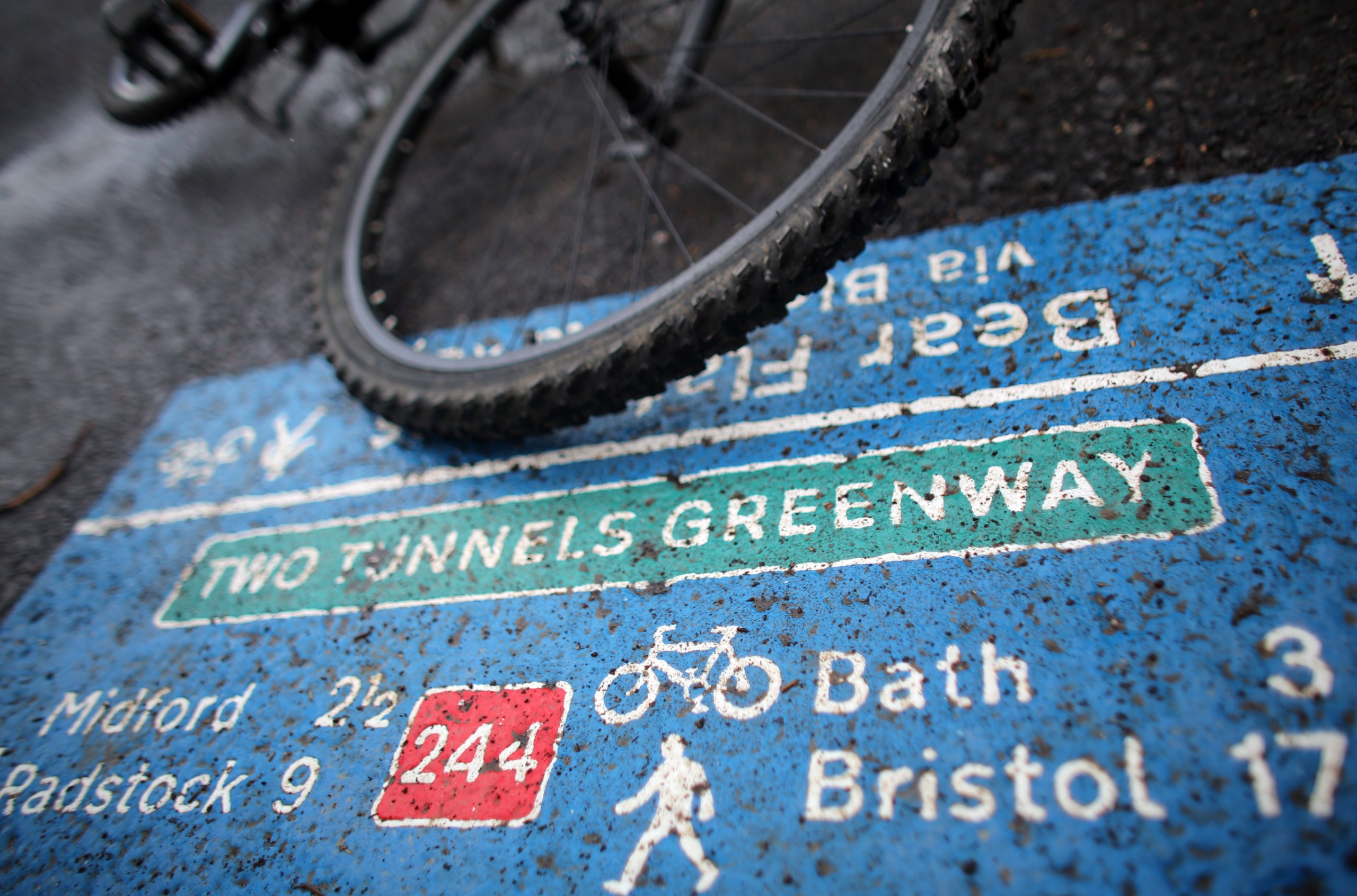 Cycle path signage