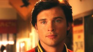 A screenshot of Tom Welling as Clark Kent in a close-up in Smallville.