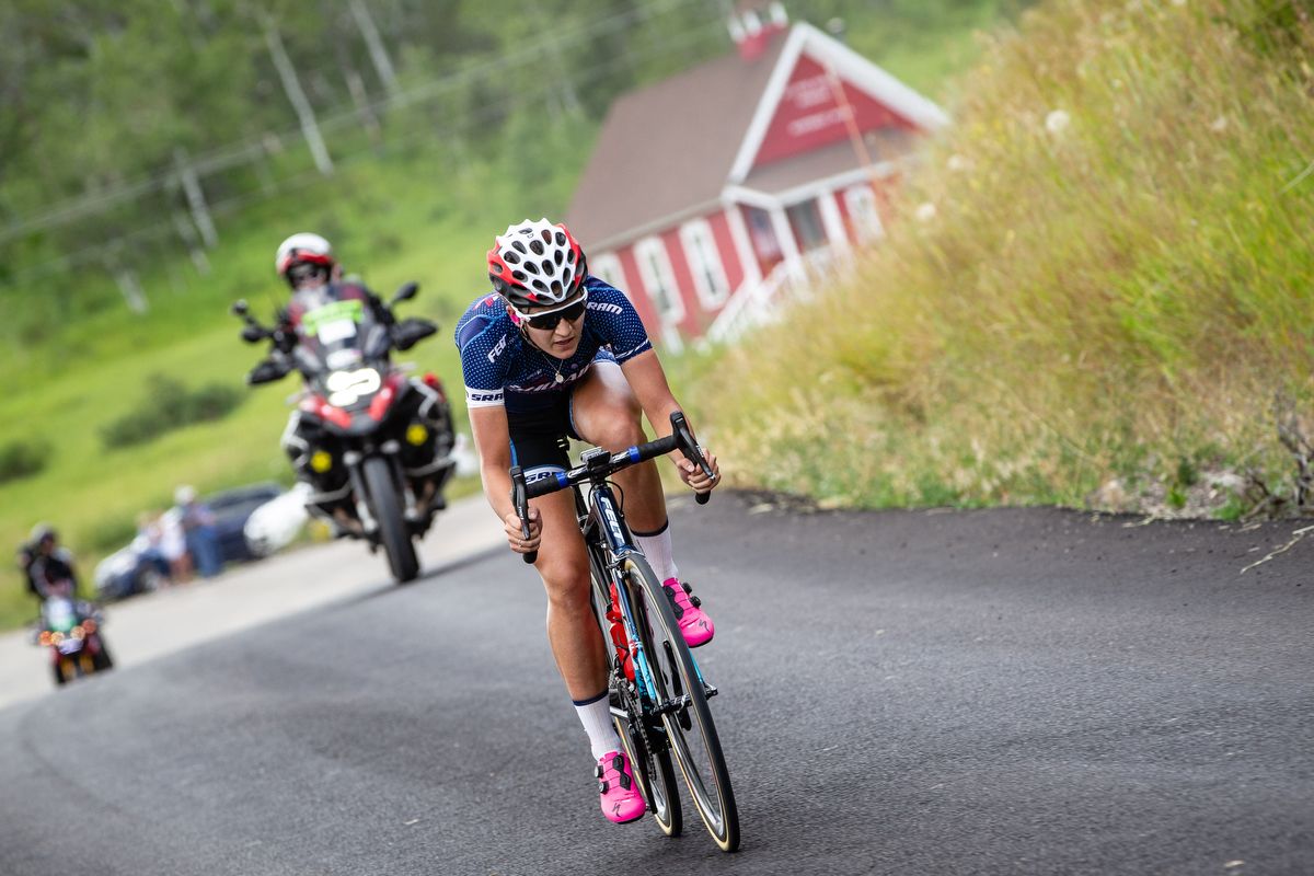 Chloe Dygert rides solo to the win on stage 1 at the Colorado Classic