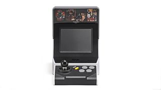 Best retro game consoles; a photo of the SNK Neo Geo Mini