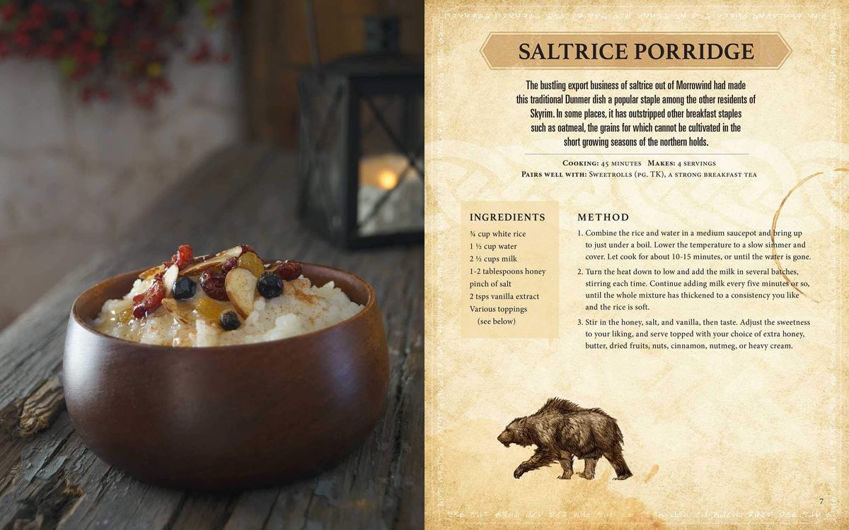 skyrim foods in real life