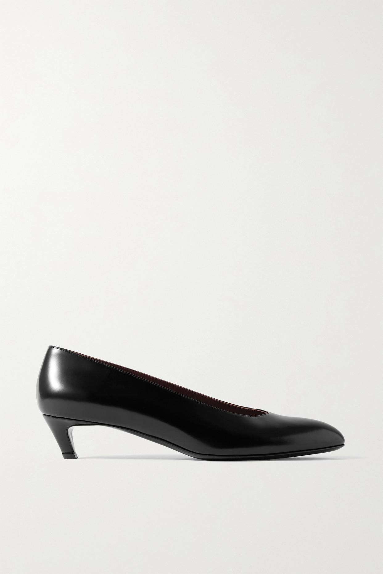 Glossed-Leather Pumps