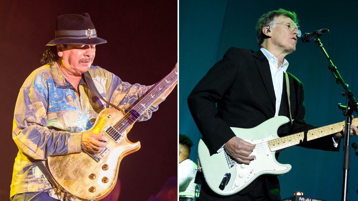 Carlos Santana (left) and Steve Winwood