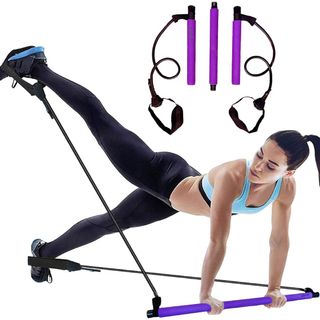 Velageo Pilates Bar Kit for Portable Home Gym Workout