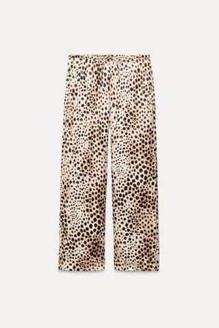 Animal Print Pajama Pants Zw Collection