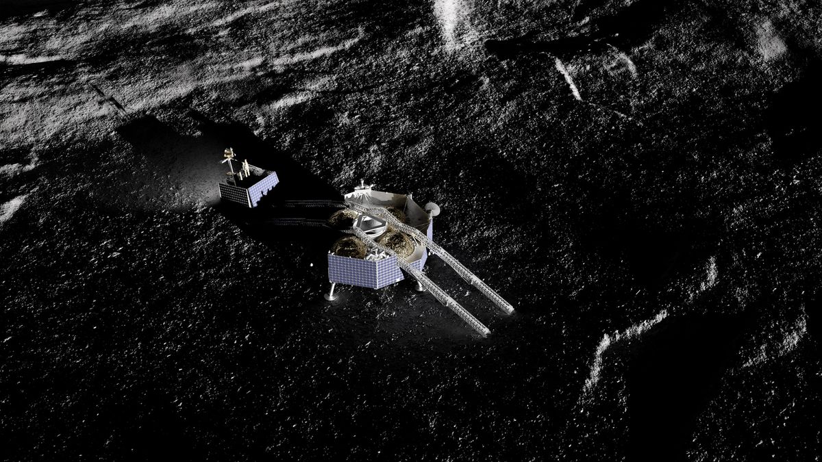 NASA's ice-hunting VIPER moon rover will ride a commercial Astrobotic Griffin lander to the moon in 2023.