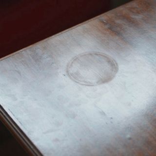 water and stain on wooden furniture